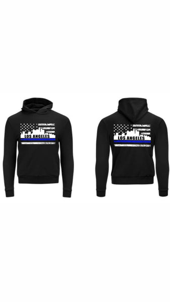 BLUE LINE CITY HOODIE (BELLA CANVAS HOODIE)