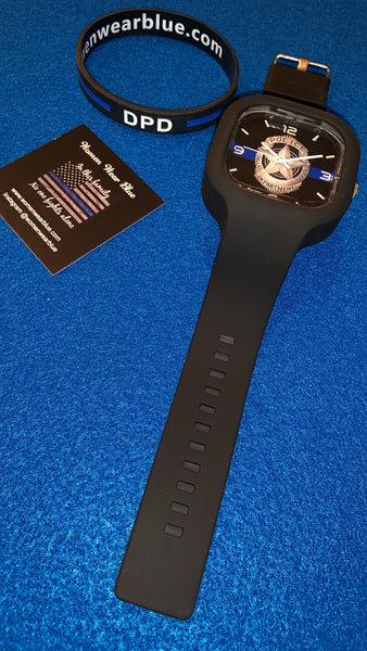 Agency Inspired Thin Blue Line Watch