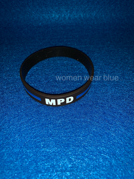 Department Thin Blue Line Wristband