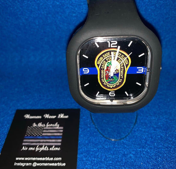 Agency Inspired Thin Blue Line Watch