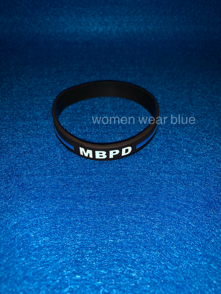 Department Thin Blue Line Wristband