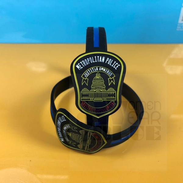 Bulk Department Inspired Thin Blue Line Wristbands