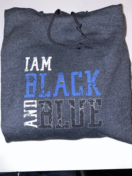 I AM BLACK AND BLUE HOODIE