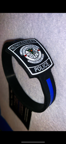 Bulk Department Inspired Thin Blue Line Wristbands