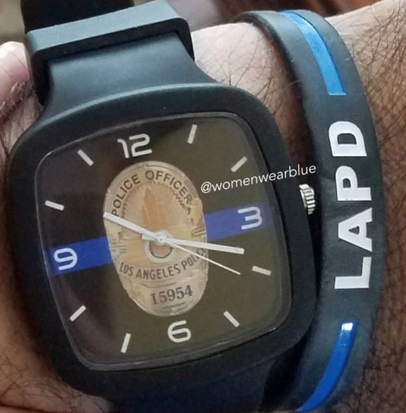 Department Thin Blue Line Wristband