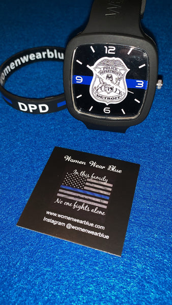 Agency Inspired Thin Blue Line Watch