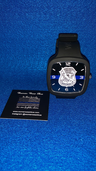 Agency Inspired Thin Blue Line Watch