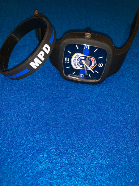 Agency Inspired Thin Blue Line Watch