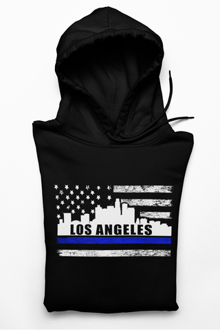 BLUE LINE CITY HOODIE (BELLA CANVAS HOODIE)