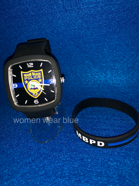 Agency Inspired Thin Blue Line Watch