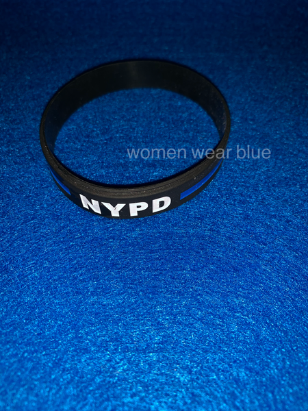 Department Thin Blue Line Wristband