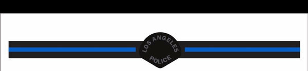 Bulk Department Inspired Thin Blue Line Wristbands