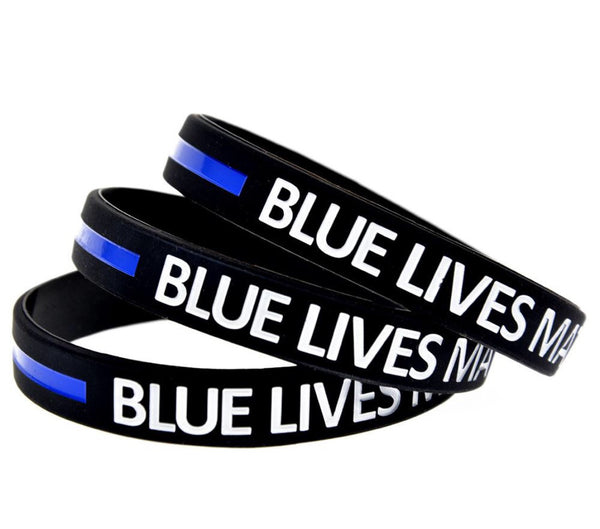 Blue Lives Matter Wristband